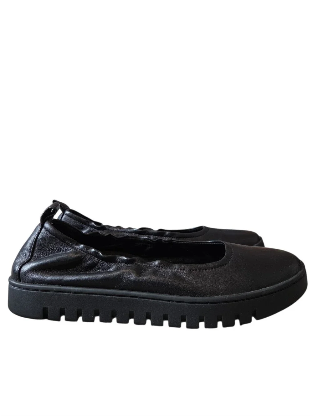 Vionic Uptown Ballet Black Slip On Leather Shoes 9 - Picture 2 of 10
